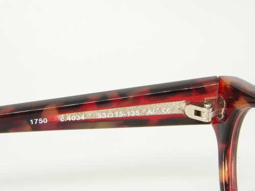 NEW PRODESIGN DENMARK 1750 4034 RED DARK DEMI /TORTOISE EYEGLASSES 53-15-135mm - Picture 12 of 12