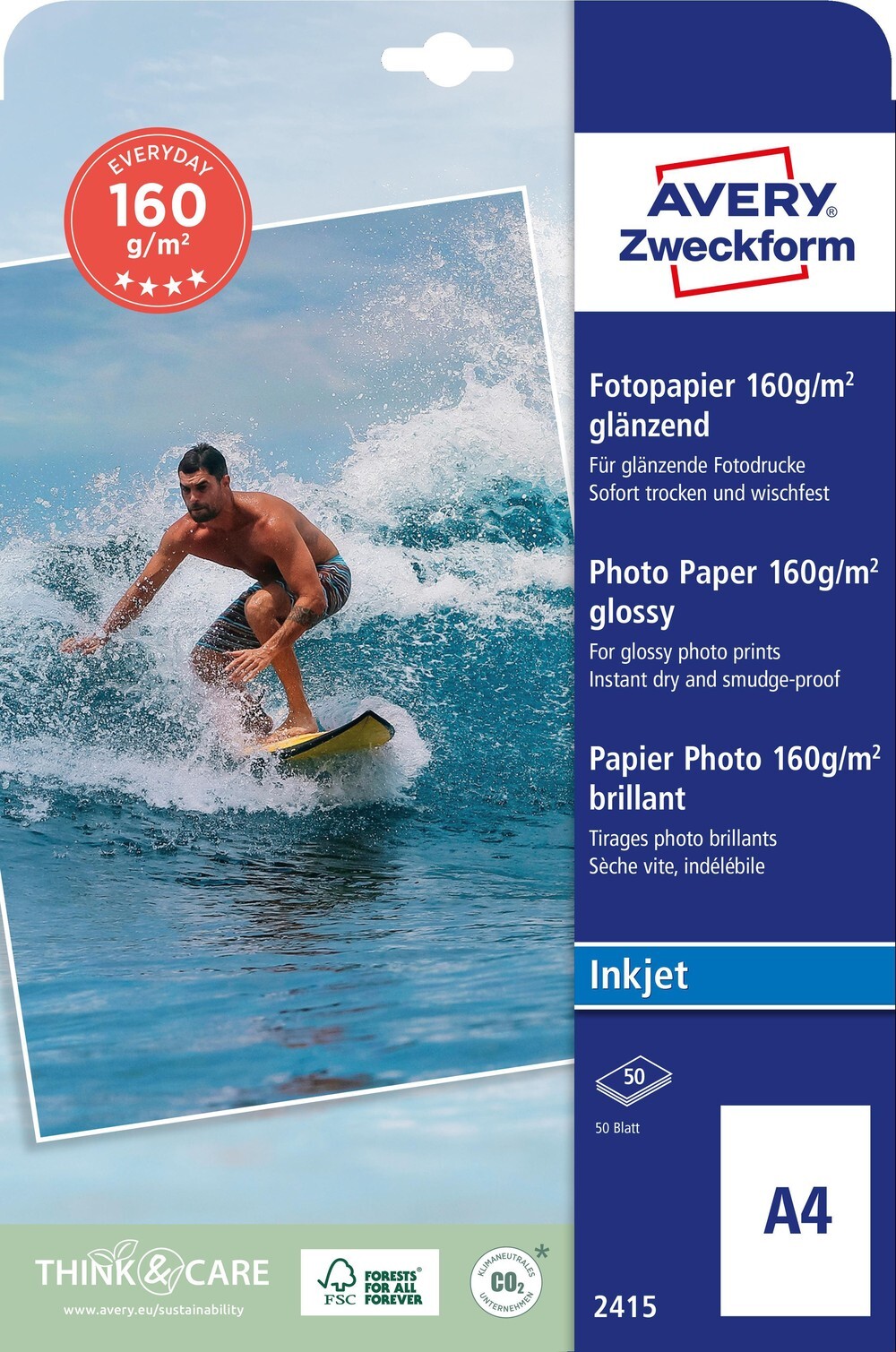 Фотопленка AVERY Zweckform 2415 Classic 50 Blatt 31826557 2490₽