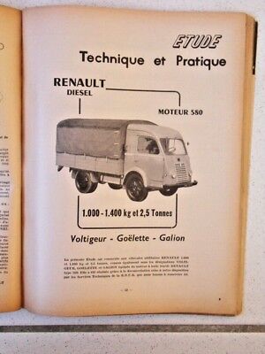 63 Revue Technique Automobile Renault 580 Voltigeur Goélette Galion N° 206 éd