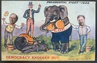 1908 Harveyville KS USA Postcard Cover Presidential Fight 1908 Bryan VS Taft — photo 1
