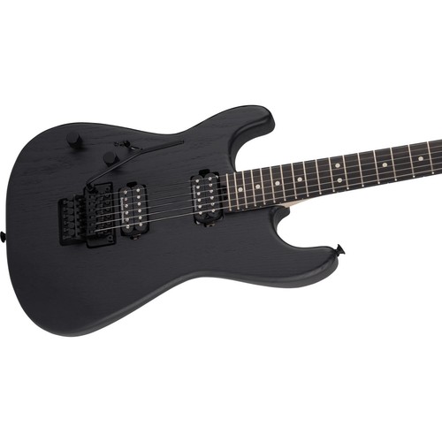 Charvel Pro-Mod San Dimas Style 1 HH FR Sassafras LH EB - Satin Black - Lefthand - Picture 5 of 6