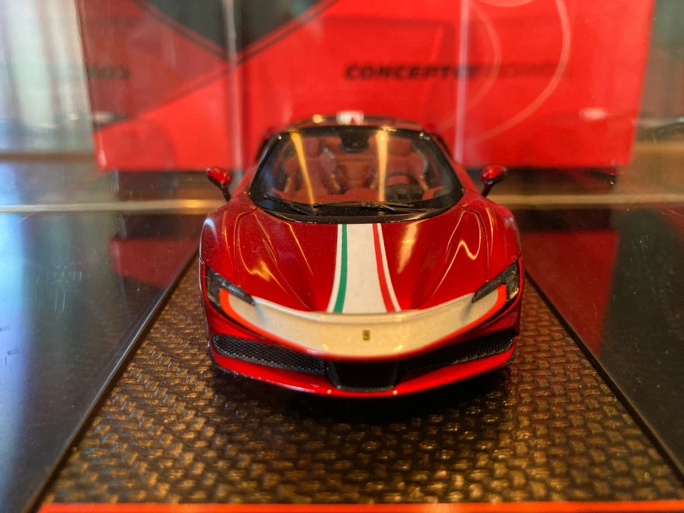 FERRARI SF90 SPIDER PACK FIORANO GLOSS F1 2007 RED 06/48 1/43 BBR BBRC256F - Photo 4/4