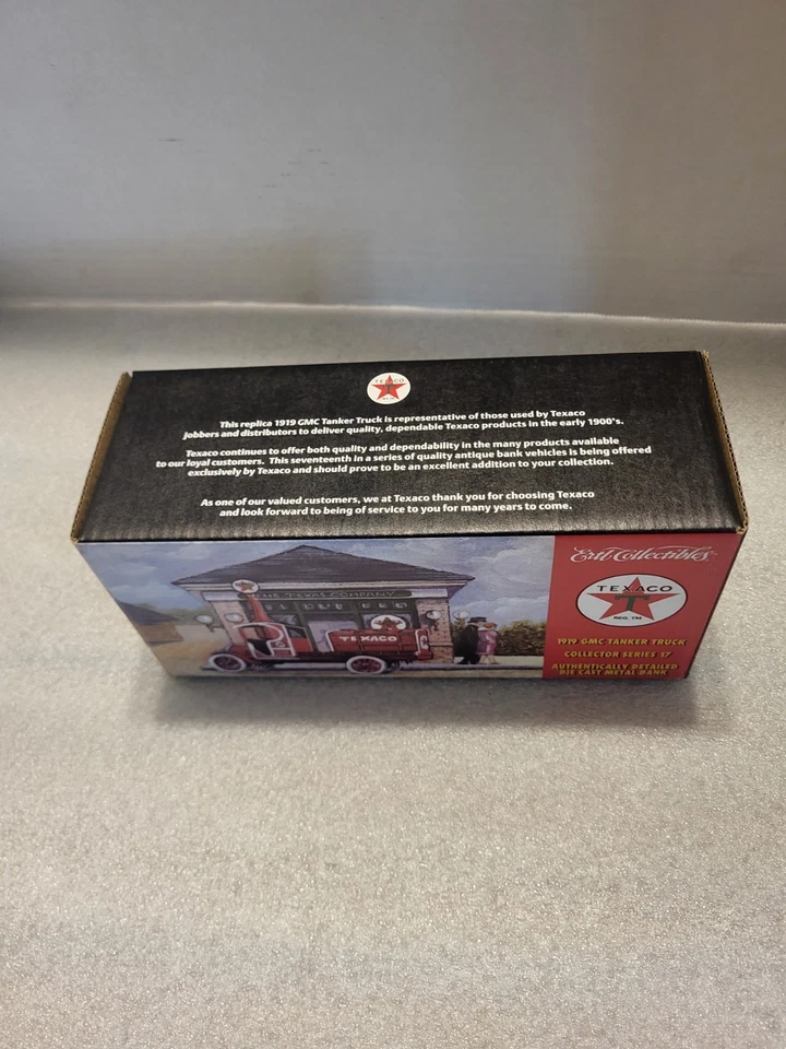 2000 Ertl Collectables Texaco 1919 GMC Tanker Truck Die-Cast Series 17 Bank Nib - Image 2 of 4
