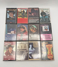 Country Cassette Tape Lot Of 12 Willie Nelson Travis Haggard Strait HWJ  More