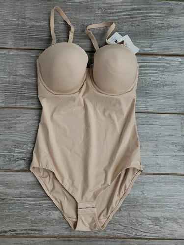 Wacoal Reshape Women's Bodybriefer Shapewear 38C Nude Removeable Straps NWT - product listing photo