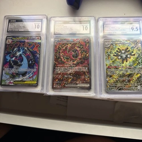 Pokémon Mega Charizard X ex & Oricorio ex Promos Holo CGC 10& Magneton 9.5 combo