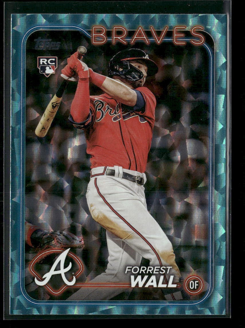 Forrest Wall 2024 Topps Aqua Crackle Foil #391 Rookie Atlanta Braves /399