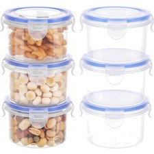 Frischhaltedosen 6er Set Rund luftdicht BPA frei Küchenaufbewahrung