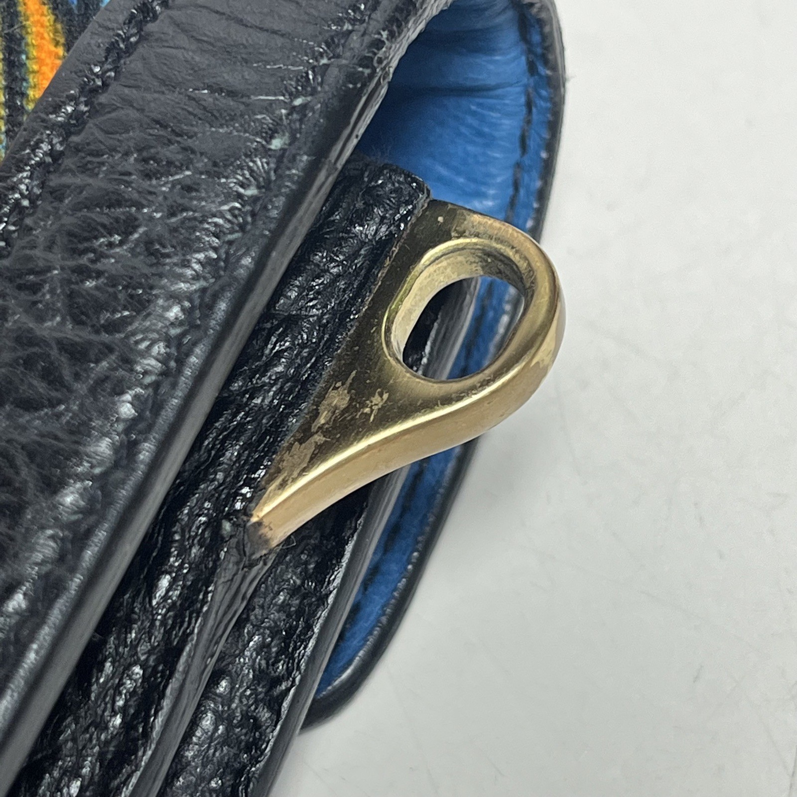 PRADA Printed Canvas Handbag Pattern Calfskin P20… - image 23