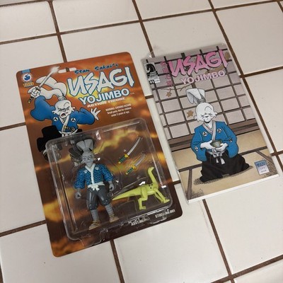 VINTAGE 1998 STAN SAKAI'S USAGI YOJIMBO ACTION FIGURE NEW IN PACKAGE W/ COMIC