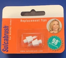 SULCABRUSH REPLACEMENT DENTAL BRUSH TIPS HEADS REFILL Pack (2 Tips)