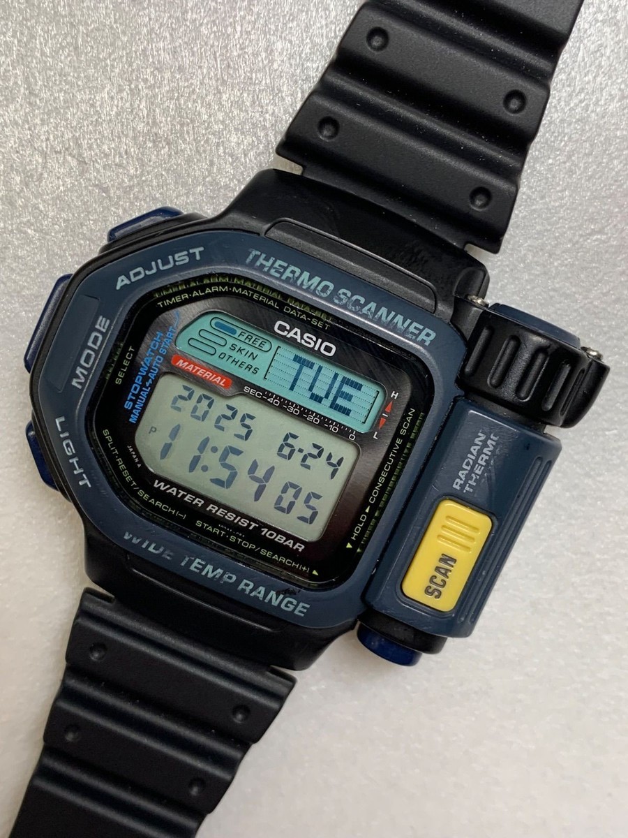 時計 CASIO Thermo Scanner TSR-110 Casio TSR-110 THERMO SCANNER Watch Battery Powered Gently