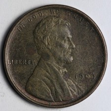 1909 Lincoln Wheat Cent Penny UNC UNCIRCULATED MS E109 T