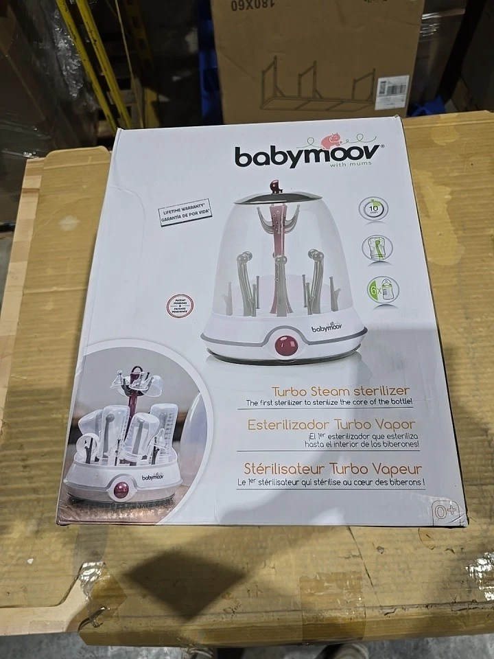 Babymoov Turbo паровой электрический стерилизатор | запатентованный 6-бутылочный стерилизатор и дрии - Изображение 4 из 4