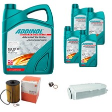 MAHLE Inspektionspaket 9L ADDINOL GIGA LIGHT MV 0530 LL 5W-30 f�r BMW X6 F16 F86