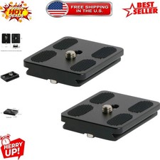 50mm Aluminum Quick Release Plates Pack of 2 - Perfect for Camera Stabilization