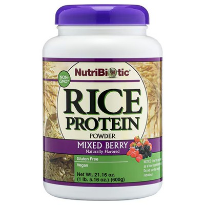 Worldwide 2 X NutriBiotic Raw Rice Protein Powder Mixed Berry -- 1.31 lbs