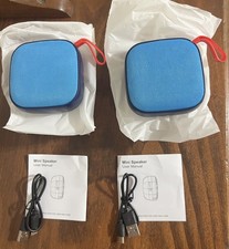 Lot of 2 Lowes Employee Appreciation Mini Bluetooth Speaker w/ cable  paperwork