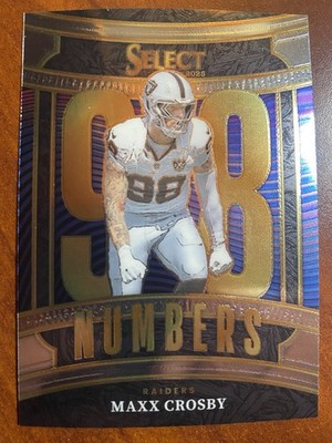 2025 Panini Select MAXX CROSBY Select Numbers #11 - LAS VEGAS