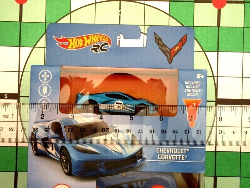 Nano Racer RC Car ~ Corvette ~ Blue ~ Hotwheels ~ Radio Control Fun - Image 2 of 4