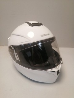 Motorradhelm Sena Outrush Klapphelm Weiß Gr.M
