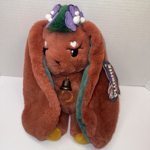 Plushie Dreadfuls 10” Taurus Rabbit Bunny Green Ears & Hair Plush Zodiac W/Tag - Picture 6 of 8