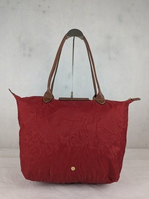 Longchamp Le Pliage Foldable Tote Nylon Leather Shoulder Bag  display picture 3