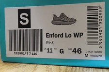 Image of NEW in box CLARKS MENS BLACK WATERPROOF TRAINERS SIZE UK11/EU46 WIDTH G(RRP £80)