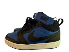 Nike Court Borough Mid 2 Shoes Youth Size 5Y Black Blue High Top CD7782-404 Kids