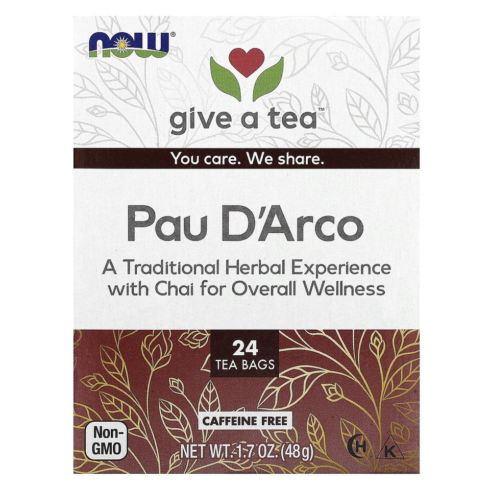 Pau D'Arco Tea, Caffeine Free, 24 Tea Bags, 1.7 oz (48 g)