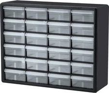 Akro-Mils 24 Drawer 10124, Plastic Parts Storage Hardware and Craft Cabinet, W x