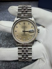 Rolex 36MM Datejust Steel Jubilee Fluted Factory Diamond Dial