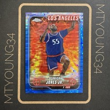 2024-25 Topps Chrome DERRICK JONES JR Blue Pulsar Refractor /125 SP #177 Mint -7