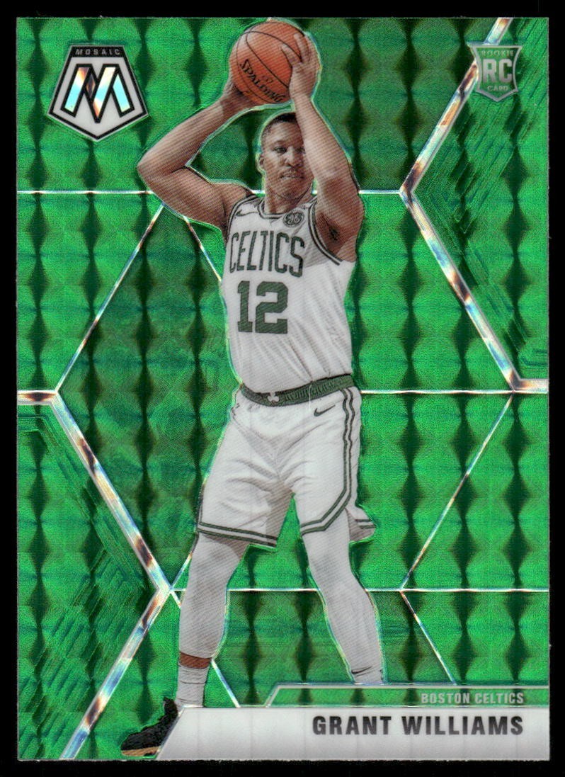 Grant Williams 2019-20 Mosaic #217 Green Prizm Boston Celtics Rookie Card RC
