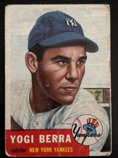 Yogi Berra 1953 Topps Baseball Card Hall of Famer