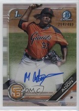 2019 Bowman Chrome Prospects Refractor 264/499 Melvin Adon #CPA-MA Auto 0b0