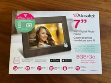 Aluratek - 7" Touchscreen LCD Wireless Wi-Fi Digital 8GB Family Photo Frame C2