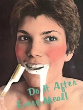 Do It After Every Meal Rabanne Provocative Toothbrushing Oversized Postcard