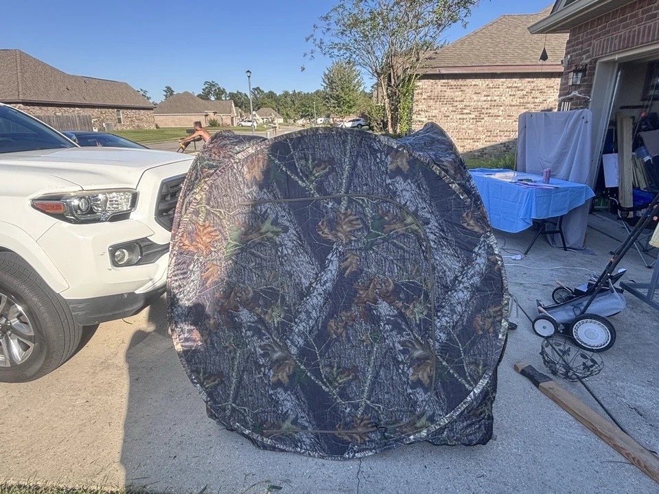 4-Panel Spring Steel Hunting Blind; 2 Person Ground Tent for Deer&Turkey Season - Image 3 of 4