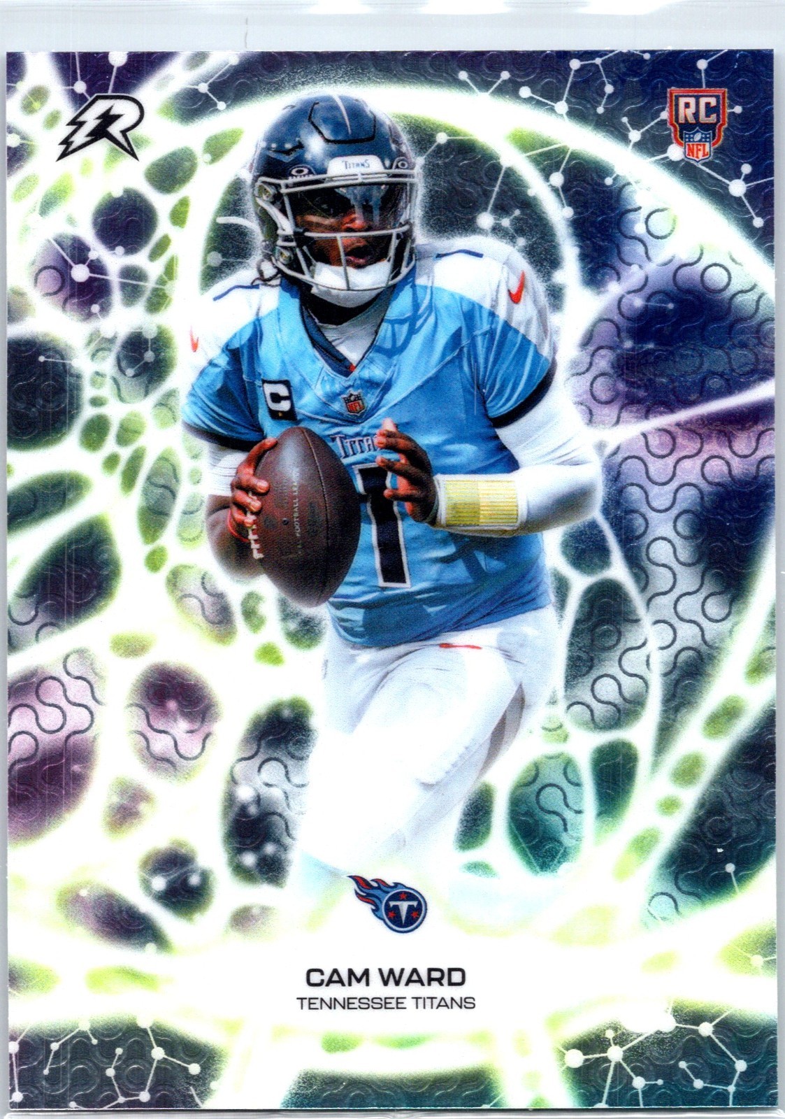 2025 Topps Resurgence Football - Cam Ward Card PT-1 Rookie Protonyx Refractor