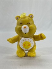 Vintage 1983 Kenner Poseable PVC 3.5" Care Bear Figure: Funshine Bear