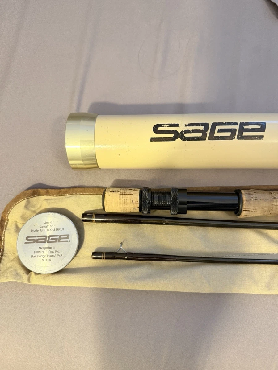 SAGE Graphite Fly Fishing Rod 3 Piece Fishing Rods & Poles for
