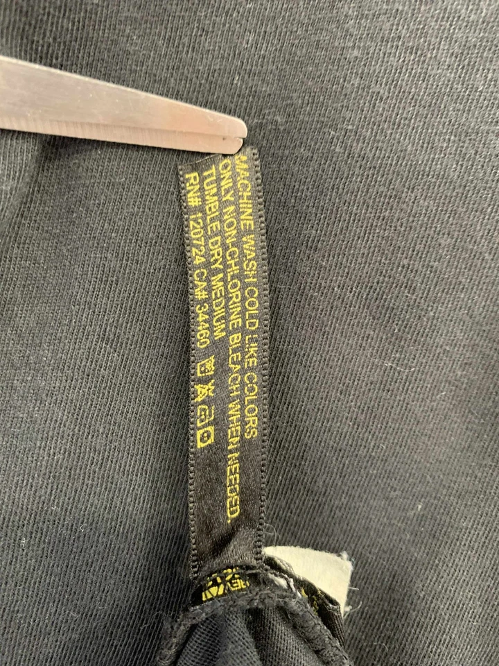 Smet Born on the Street череп скрещенные кости графический футболка черный XL сделано в США #6 - Изображение 4 из 4