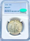 1944 Walking Liberty Half Dollar NGC MS67+ CAC
