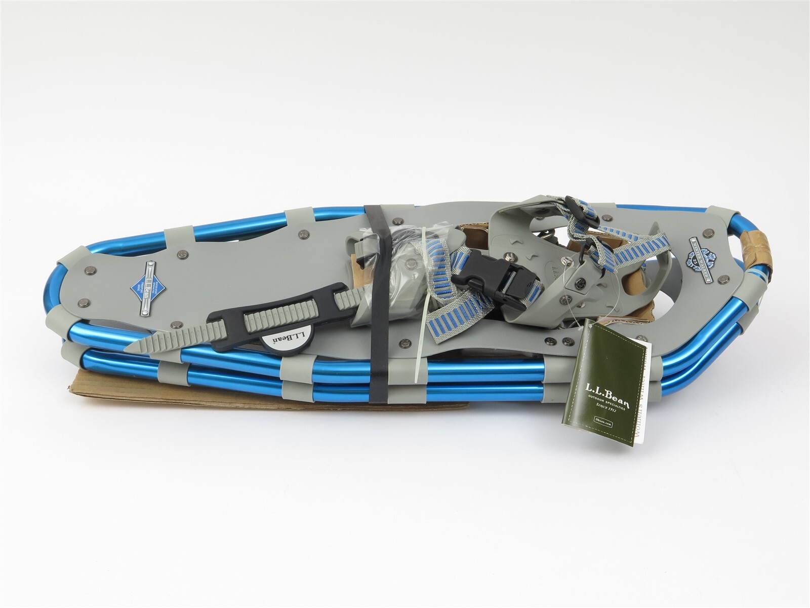 New! LL Bean Women's Winter Walker Snowshoes Blue & Grey 25" Long eBay