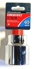 Crescent 3/4" Drive 1-5/8" Socket Jumbo Size SAE 12 Point CDS102