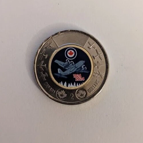 2024 Toonie Canada $2 RCAF Colored UNCIRCULATED (Check my page for great deals!) - Image 3 of 4