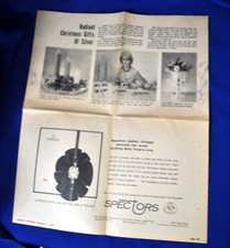 VTG 1967 NEWSPAPER SUNDAY ADVERTISING BROCHURE PULL OUT SECTION SILVER & GOLD