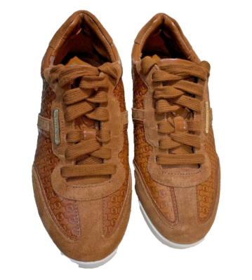 Michael Kors Brown Mk Logo Lace Up Trainer Sneakers Size | eBay display picture 2
