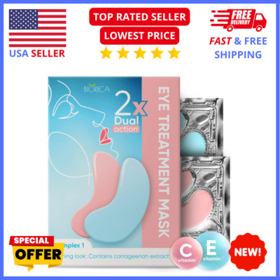 20 Pairs Under Eye Gel Patches: Reduce Wrinkles & Dark Circles,  Anti-Aging
